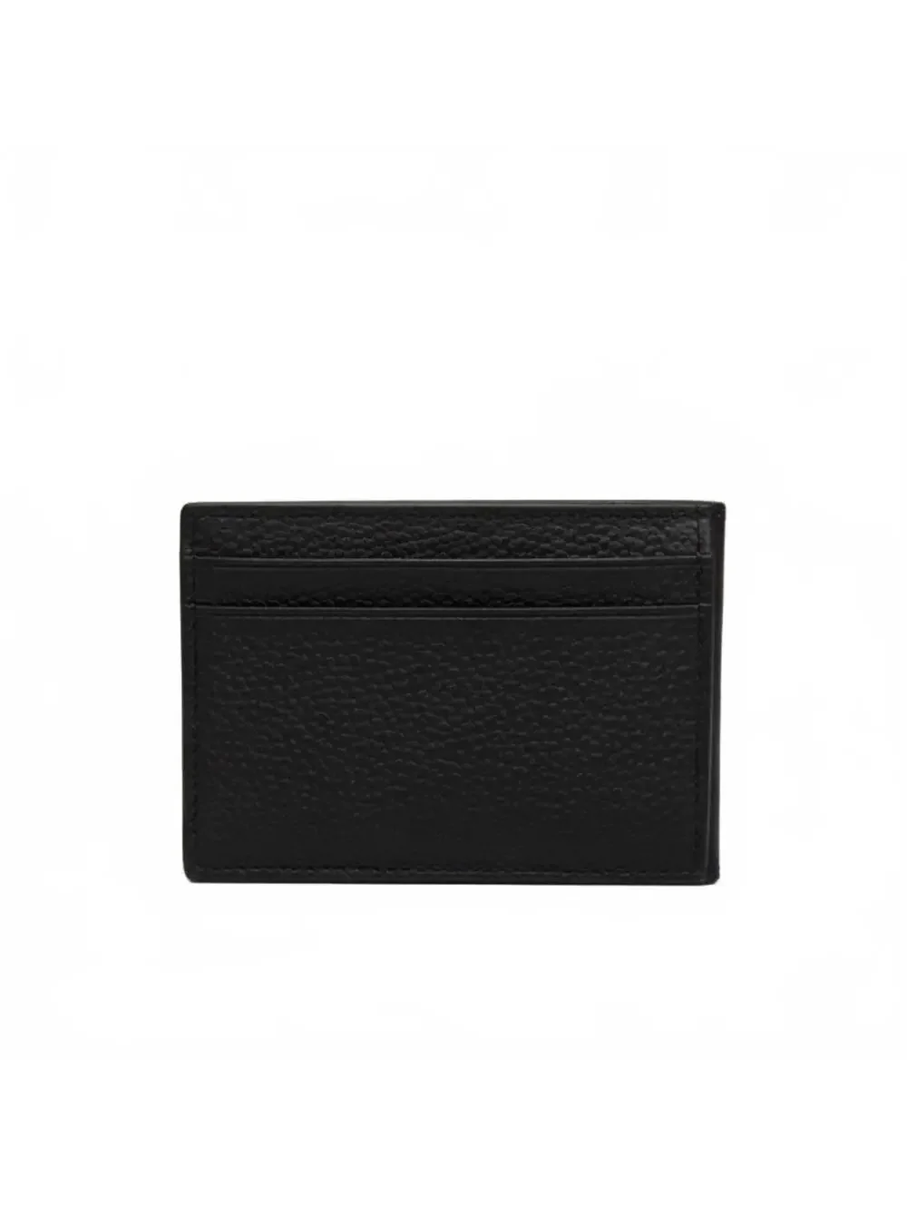 Coach Pebbled Black Leather Card Holder